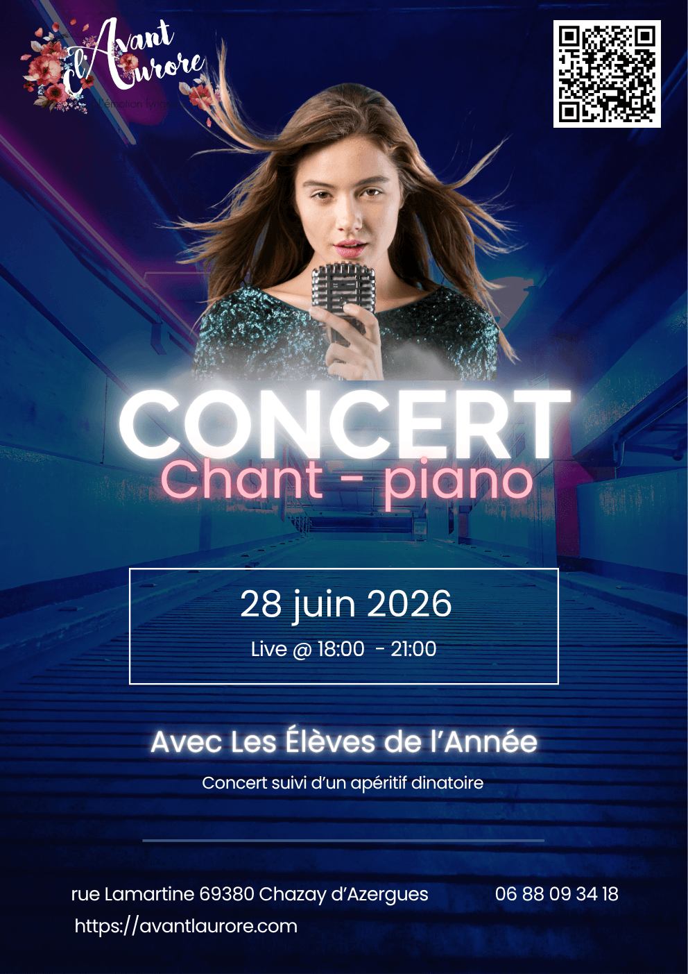 Affiche du concert des élèves 2026